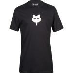 Reduzierte Schwarze Langärmelige FOX T-Shirts aus Baumwolle für Herren Größe L 