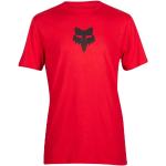 Reduzierte Rote Langärmelige FOX T-Shirts aus Baumwolle für Herren Größe S 