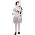 Weiße Foxxeo Zombiebraut-Kostüme & Geisterbraut-Kostüme für Kinder Größe 176 