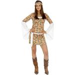 Bunte Foxxeo Hippie-Kostüme & 60er Jahre Kostüme für Damen Größe XL 