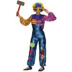 Bunte Foxxeo Clown-Kostüme & Harlekin-Kostüme für Damen Größe XL 