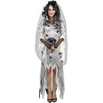 Weiße Foxxeo Zombiebraut-Kostüme & Geisterbraut-Kostüme für Damen Größe M 