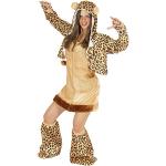 Animal-Print Foxxeo Leopardenkostüme für Damen 