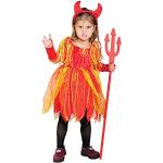 Rote Foxxeo Teufel-Kostüme für Kinder 