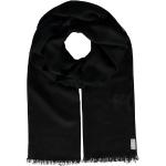 Schwarze Unifarbene Fraas Kaschmir-Schals aus Kaschmir Handwäsche für Damen Einheitsgröße für den für den Winter 