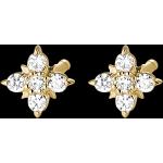 Reduzierte Goldene Edenly Diamant Ohrringe aus Gold 18 Karat mit Diamant für Damen 
