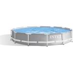 Intex Prism Frame Runde Stahlwandpools & Frame Pools pulverbeschichtet mit Kartuschenfilter 