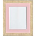 Frames by Post 30 x 30 cm, Maserung Bilderrahmen mit Halterung, 8 Stück, Pink 8 cm, Bildgröße, Hellbraun