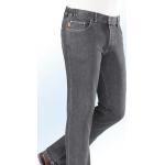 "Francesco Botti"-Jeans mit Dehnbundeinsätzen in 3 Farben, Mittelgrau, Größe 27