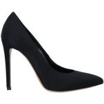 Schwarze Pfennigabsatz High Heels & Stiletto-Pumps aus Leder für Damen Größe 40 