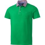 Grüne Elegante Kurzärmelige Kurzarm-Poloshirts aus Baumwolle für Herren Übergrößen 