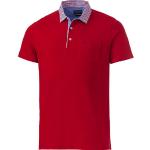 Rote Elegante Kurzärmelige Franco Bettoni Kurzarm-Poloshirts aus Baumwolle für Herren Größe XL 