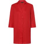 Rote Unifarbene Franco Callegari Hemdblusen aus Leinen für Damen Größe XL 