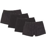 Schwarze Pyjamahosen lang aus Jersey maschinenwaschbar für Herren Größe XL 4-teilig 