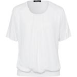 Weiße Halblangärmelige Frank Walder Rundhals-Ausschnitt Blusenshirts & Schlusen aus Jersey für Damen Größe XXL 