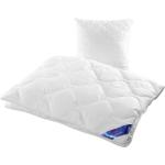 Weiße Gesteppte Allergiker Schlaf-Gut Steppbetten aus Textil maschinenwaschbar 155x220 für den für den Sommer 
