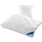 Weiße Gesteppte Allergiker Schlaf-Gut Steppbetten aus Textil maschinenwaschbar 155x220 