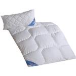 Weiße Unifarbene Allergiker F.A.N. Kansas Steppbetten aus Textil 200x200 für den für den Winter 