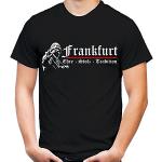 Schwarze Gesteppte Eintracht Frankfurt Herrenfanshirts Größe L 