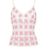 Pinke Blumenmuster Elegante Bikini-Tops für Damen Größe S für den für den Sommer 