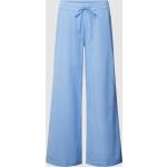 Hellblaue Unifarbene Fransa Marlenehosen aus Baumwolle für Damen Größe XL 