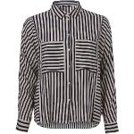Frapp Damen Moderne Bluse mit gestreiftem Allover-Muster