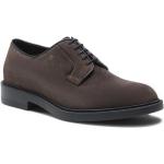 Braune Business Fratelli Rossetti Derby Schuhe mit Schnürsenkel aus Veloursleder wasserabweisend für Herren Größe 40 