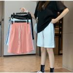 Rosa Casual Baggy-Shorts aus Polyester für Damen Größe XL für den für den Sommer 