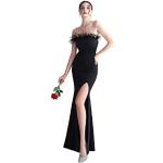 Schwarze Casual Ärmellose Meerjungfrauenkleider aus Polyester für Damen Größe L für Partys für den für den Frühling 