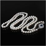 Weiße Elegante Perlenketten mit Echte Perle für Damen für die Braut 