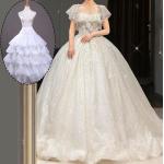 Elegante Damenpetticoats mit Rüschen aus Polyester für die Braut 