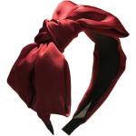 Rote Minimalistische Haarreifen aus Kunststoff für Damen 