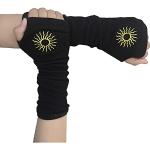 Schwarze Hip Hop Fingerlose Handschuhe & Halbfinger-Handschuhe mit Maus-Motiv aus Acryl für Damen Einheitsgröße für den für den Winter 