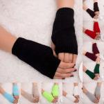 Braune Streetwear Fingerlose Handschuhe & Halbfinger-Handschuhe für Damen für den für den Winter 