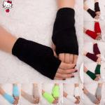 Anthrazitfarbene Streetwear Fingerlose Handschuhe & Halbfinger-Handschuhe für Damen für den für den Winter 