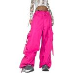 Rosa Camouflage Hip Hop Freizeithosen aus Flanell für Damen Größe L Petite für den für den Sommer 