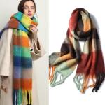 Pashmina-Schals mit Quasten für Damen für den für den Winter 