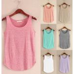 Beige Rundhals-Ausschnitt T-Shirts aus Baumwolle Handwäsche für Damen Einheitsgröße für den für den Sommer 