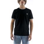 Schwarze Elegante Fred Perry T-Shirts aus Spitze für Damen Größe XXL 