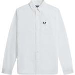 Weiße Casual Fred Perry Button Down Kragen Hemden mit Button-Down-Kragen aus Baumwolle für Herren Größe L 