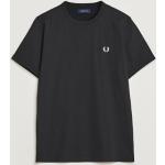 Schwarze Kurzärmelige Fred Perry T-Shirts für Herren Größe XXL 