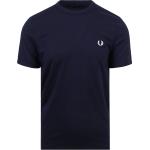 Dunkelblaue Kurzärmelige Fred Perry T-Shirts für Herren Größe XXL 