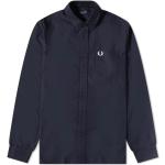 Reduzierte Blaue Casual Fred Perry Businesskleidung mit Knopf aus Baumwolle für Herren Größe S 