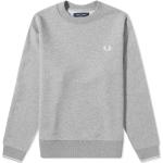 Reduzierte Graue Fred Perry Herrensweatshirts aus Baumwollmischung Größe L für den für den Winter 