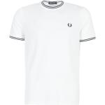 Weiße Fred Perry T-Shirts für Herren Größe 3 XL 