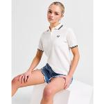 Weiße Kurzärmelige Fred Perry Damenpoloshirts & Damenpolohemden aus Baumwolle Größe M 