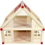 Freda Puppenhaus aus Holz mit 2 Etagen Tragegriff 40x25x38cm Art. GF2153B