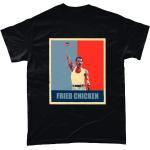 Saphirblaue Freddie Mercury T-Shirts mit Huhn-Motiv aus Baumwolle für Herren 