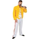 Gelbe Orion Costumes Freddie Mercury 80er Jahre Kostüme für Herren 