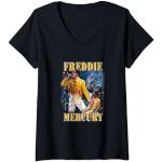 Schwarze Freddie Mercury T-Shirts für Damen Größe S 
